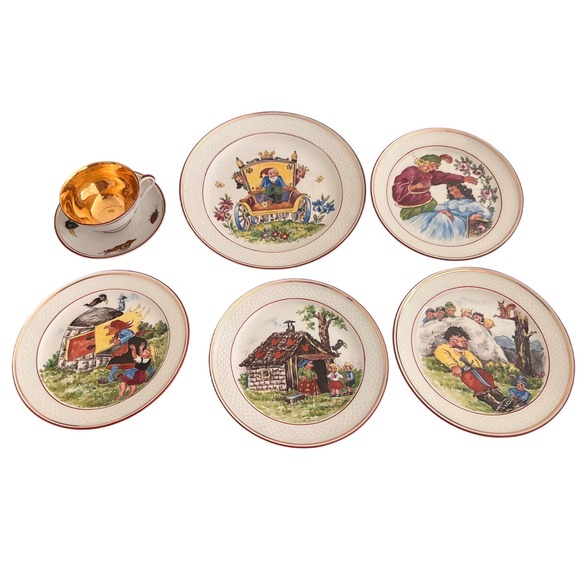 Thomas Germany Other - Thomas Germany Fairy Tale‎ Plate Teacup Set Multicolor Excellent Hand Painted